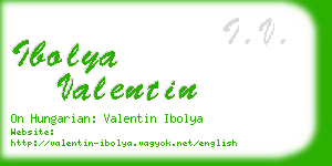 ibolya valentin business card